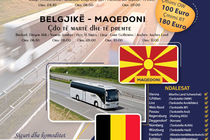 Linjë e rregullt : Maqedoni – Belgjikë – Maqedoni